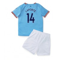 Manchester City Aymeric Laporte #14 Fotballklær Hjemmedraktsett Barn 2022-23 Kortermet (+ korte bukser)